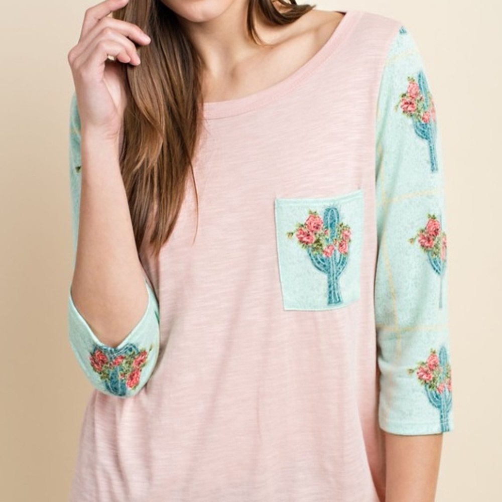 Lovely J  NTW CACTUS PRINT SHIRT